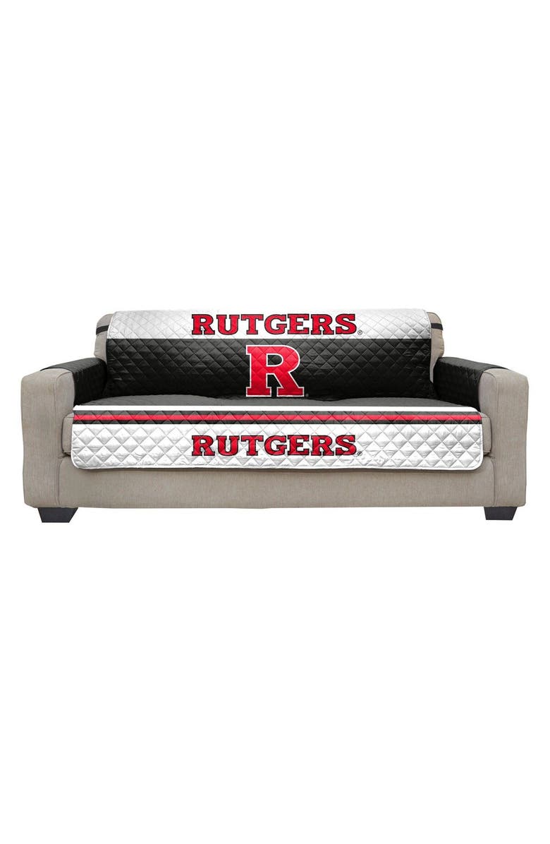 PEGASUS HOME FASHIONS Rutgers Scarlet Knights Sofa Protector, Main, color, 
