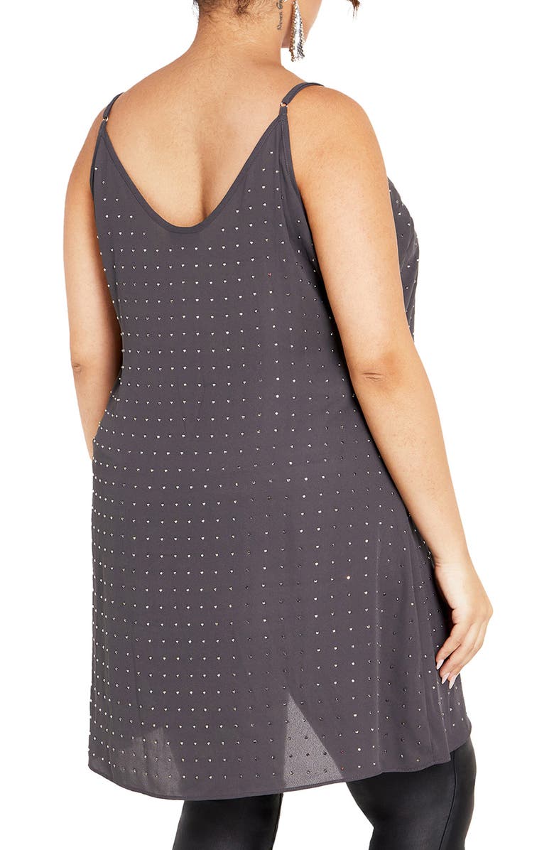 City Chic Shine High-Low Camisole, Alternate, color,