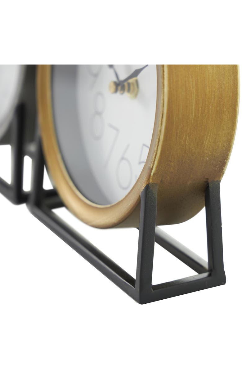 UMA Set of 2 Round Desk Clocks, Alternate, color, Multi Colored