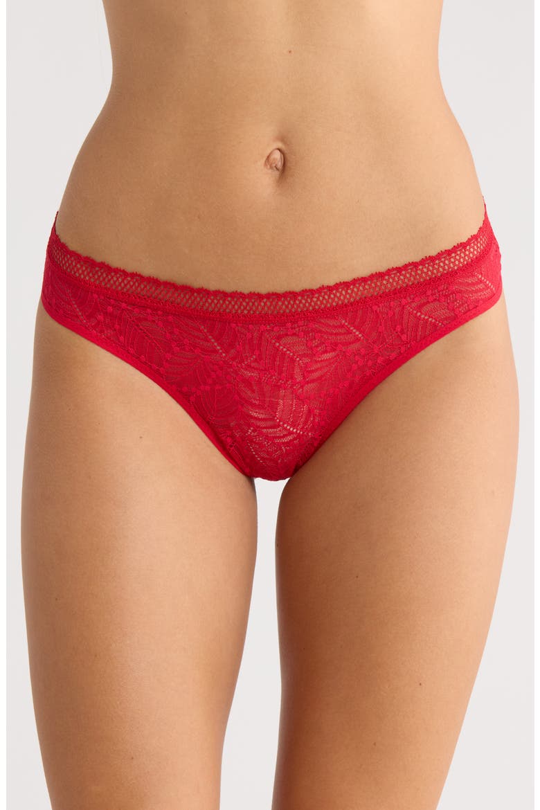 Comete Lace Tanga, Main, color, RUBY