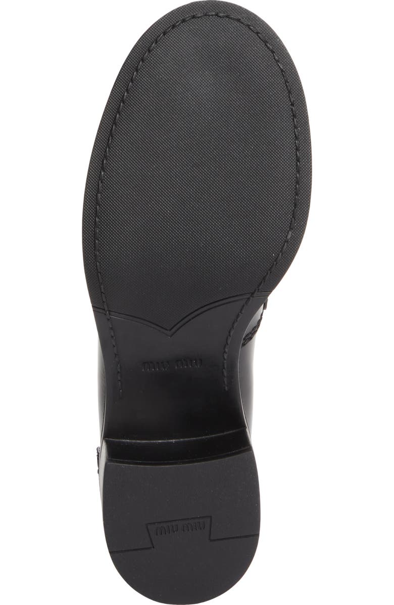 Miu Miu Penny Loafer, Alternate, color, Nero