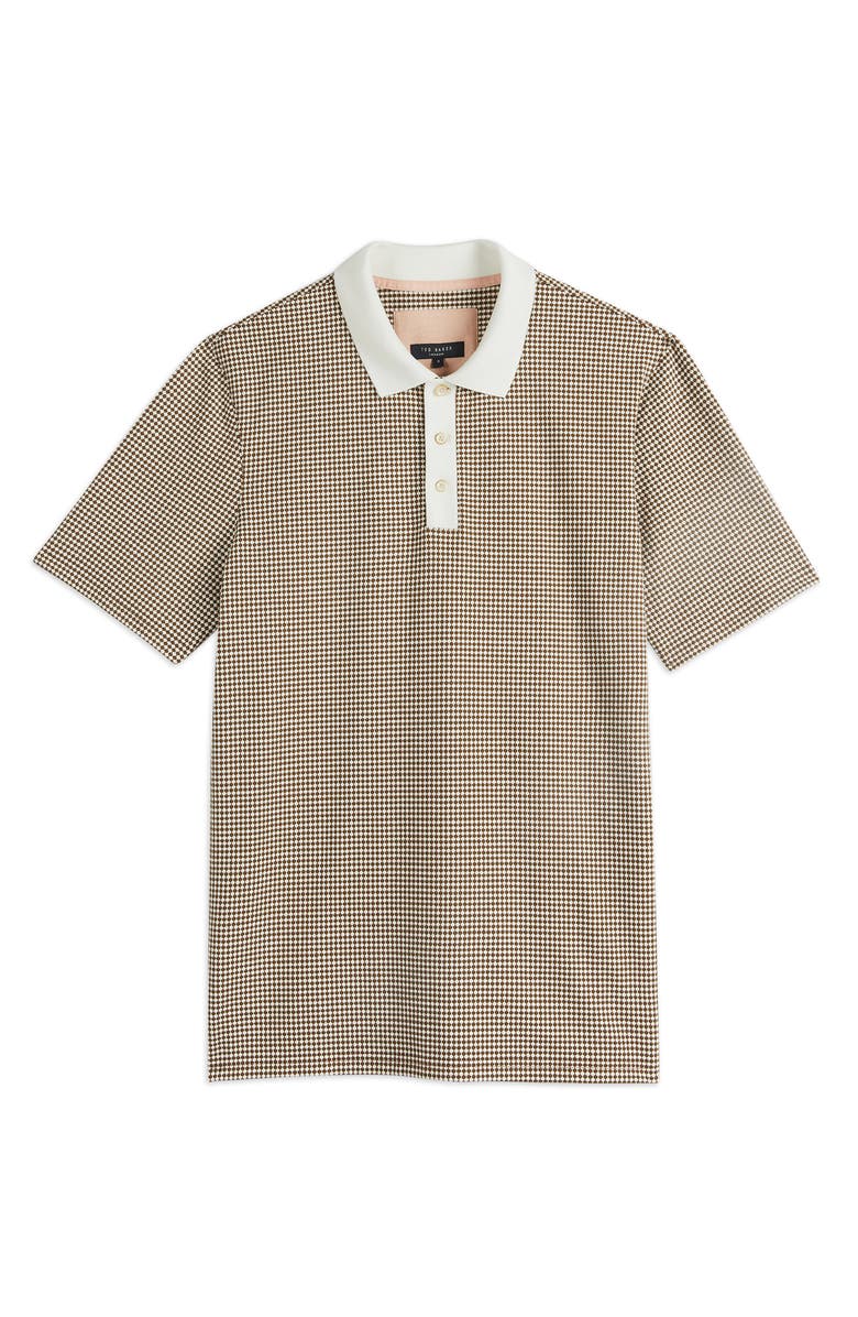 Ted Baker London Krane Dot Print Short Sleeve Polo, Alternate, color,
