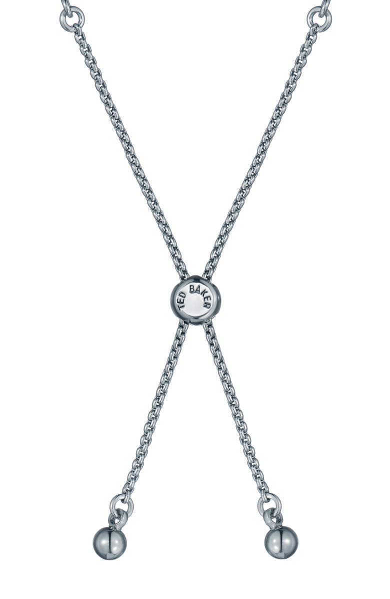 Ted Baker Isela Cubic Zirconia Baguette Bracelet, Alternate, color, Silver Tone/ Clear Crystal