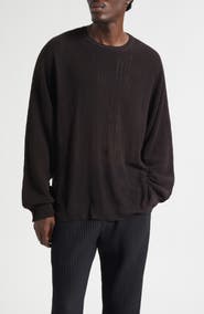 Homme Plissé Issey Miyake Brush Close-Up Crewneck Sweater