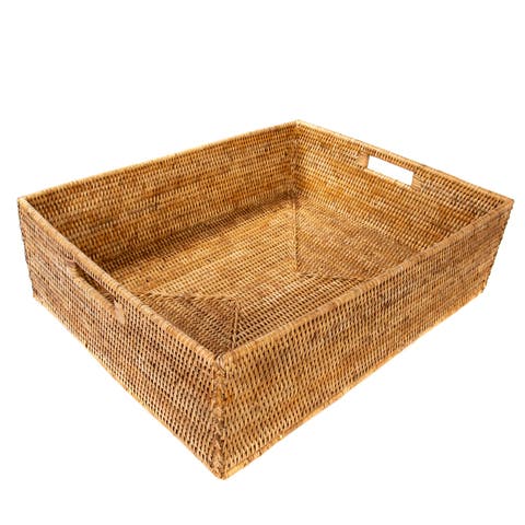 Artifacts Rattan Rectangular Storage Basket