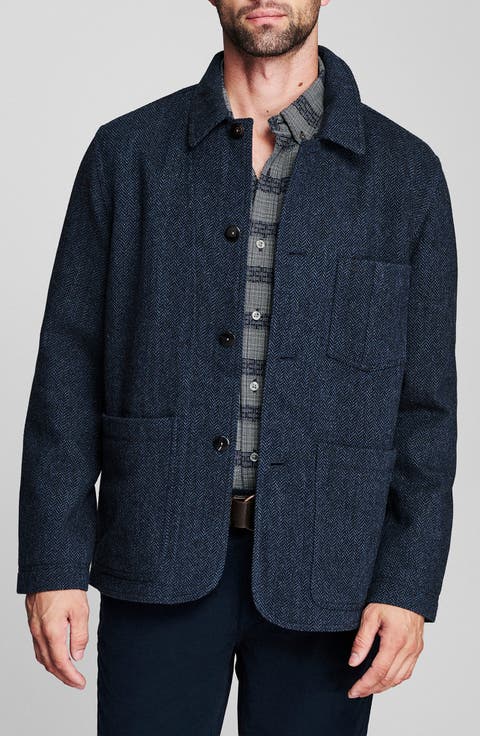 Wool Herringbone Chore Coat
