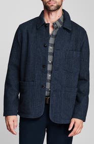Billy Reid Wool Herringbone Chore Coat
