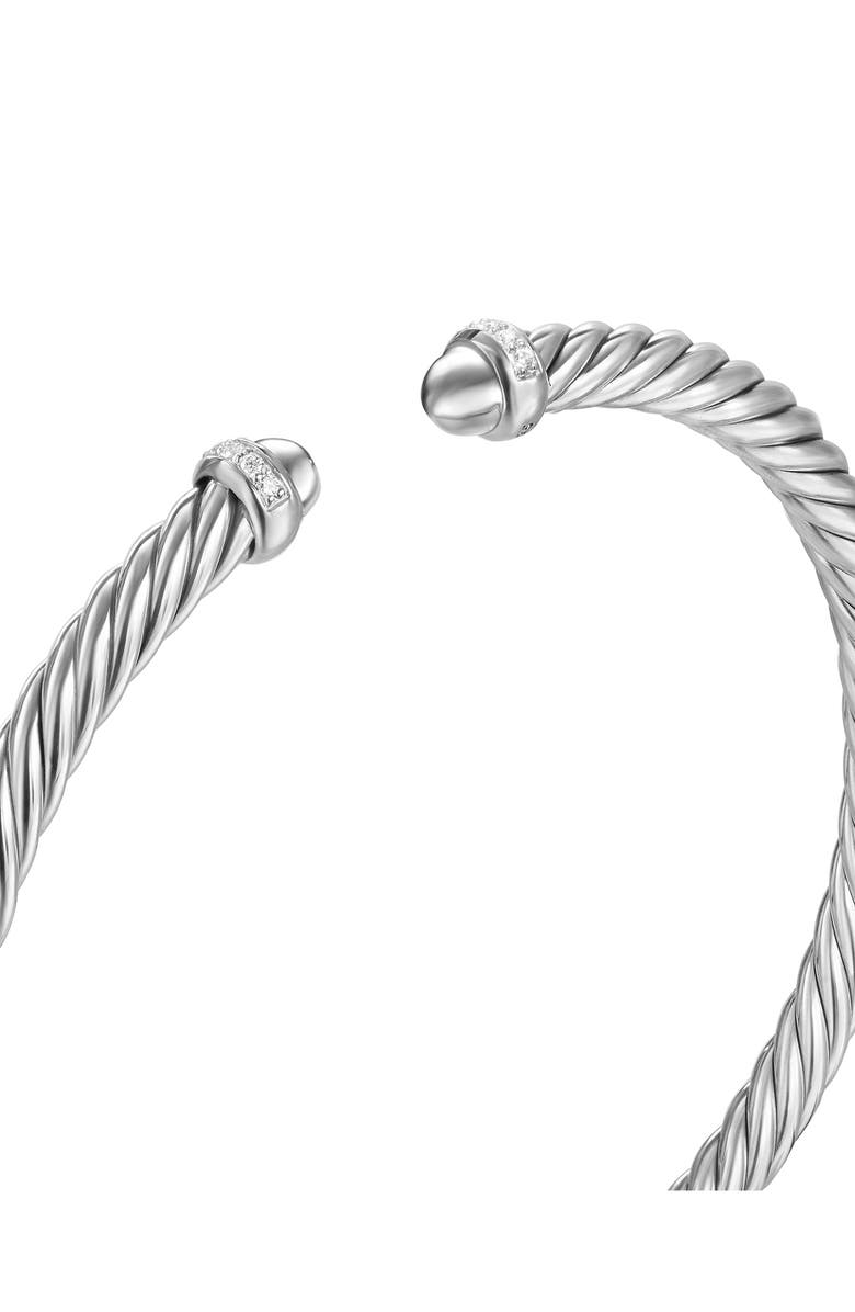 David Yurman Classic Cablespira<sup>®</sup> Bracelet, 4mm, Alternate, color, Diamond