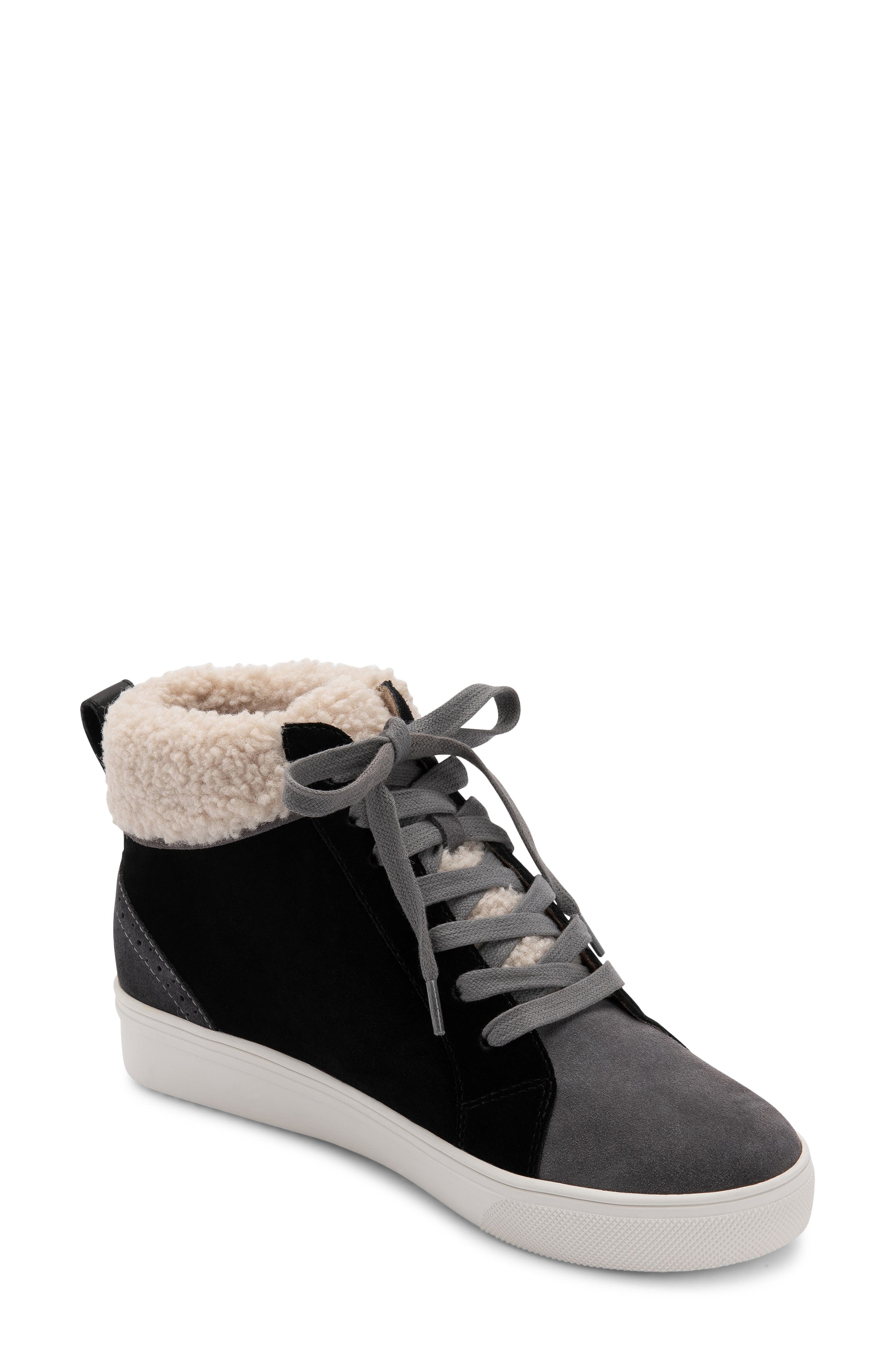 Blondo Gulia Waterproof Faux Fur Mid Sneaker, Main, color, 