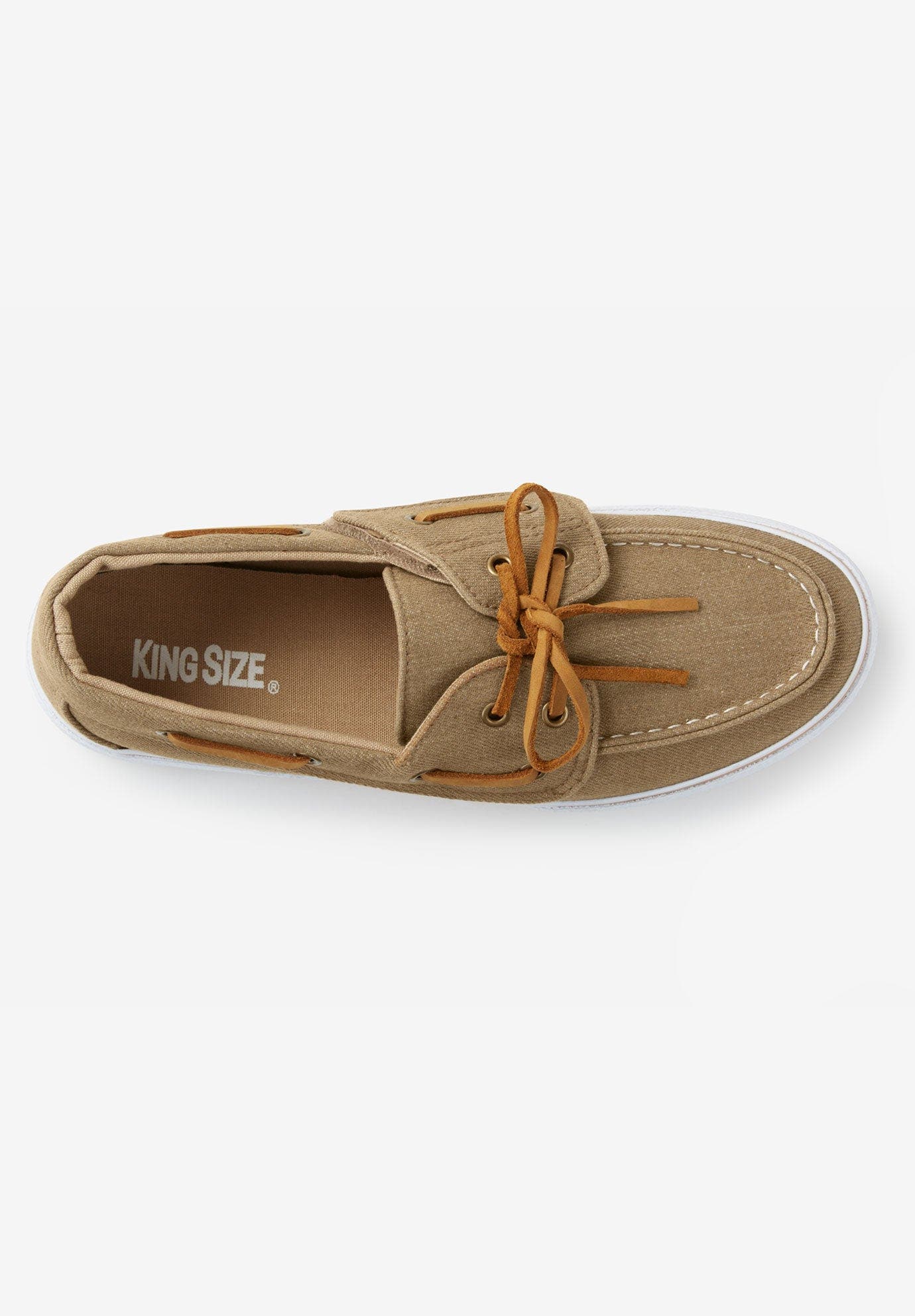 KingSize Canvas Boat Shoe, Alternate, color, Khaki