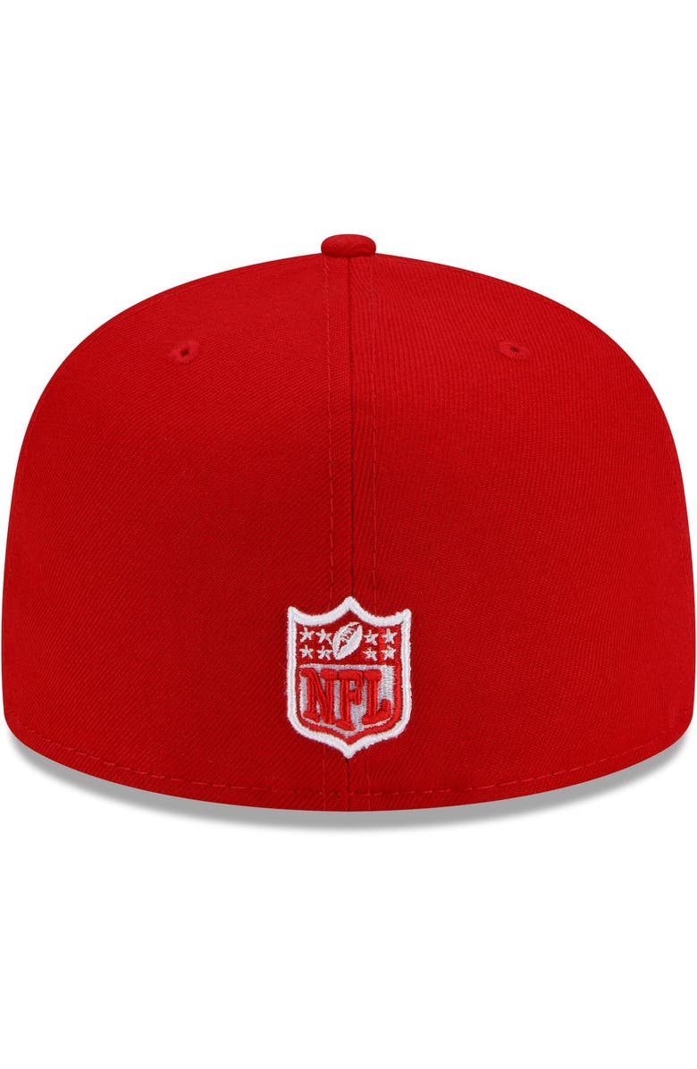 New Era Men's New Era Red Tampa Bay Buccaneers Patch Up Super Bowl XXXVII 59FIFTY Fitted Hat, Alternate, color, 
