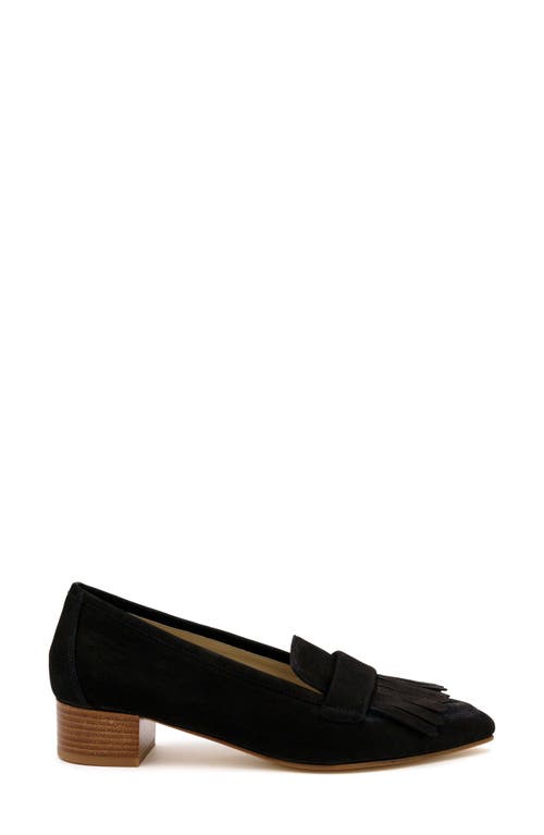 Amalfi By Rangoni Asti Pointed Toe Kiltie Loafer Pump In Black Long Beach