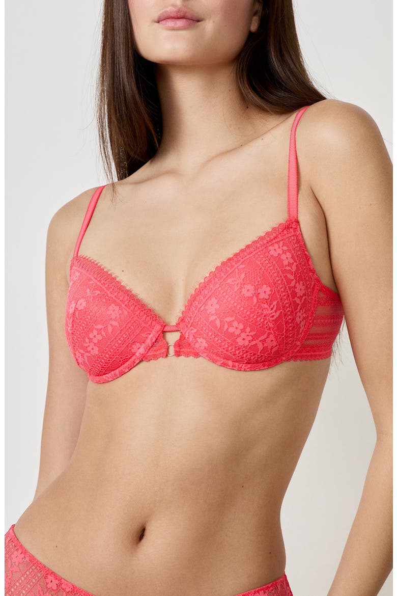 Aura N°4 Classique Underwire Bra, Main, color, CORAL