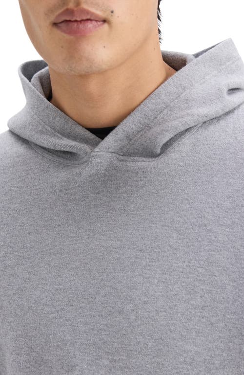 Theory Oversize Pullover Hoodie In Melange Grey