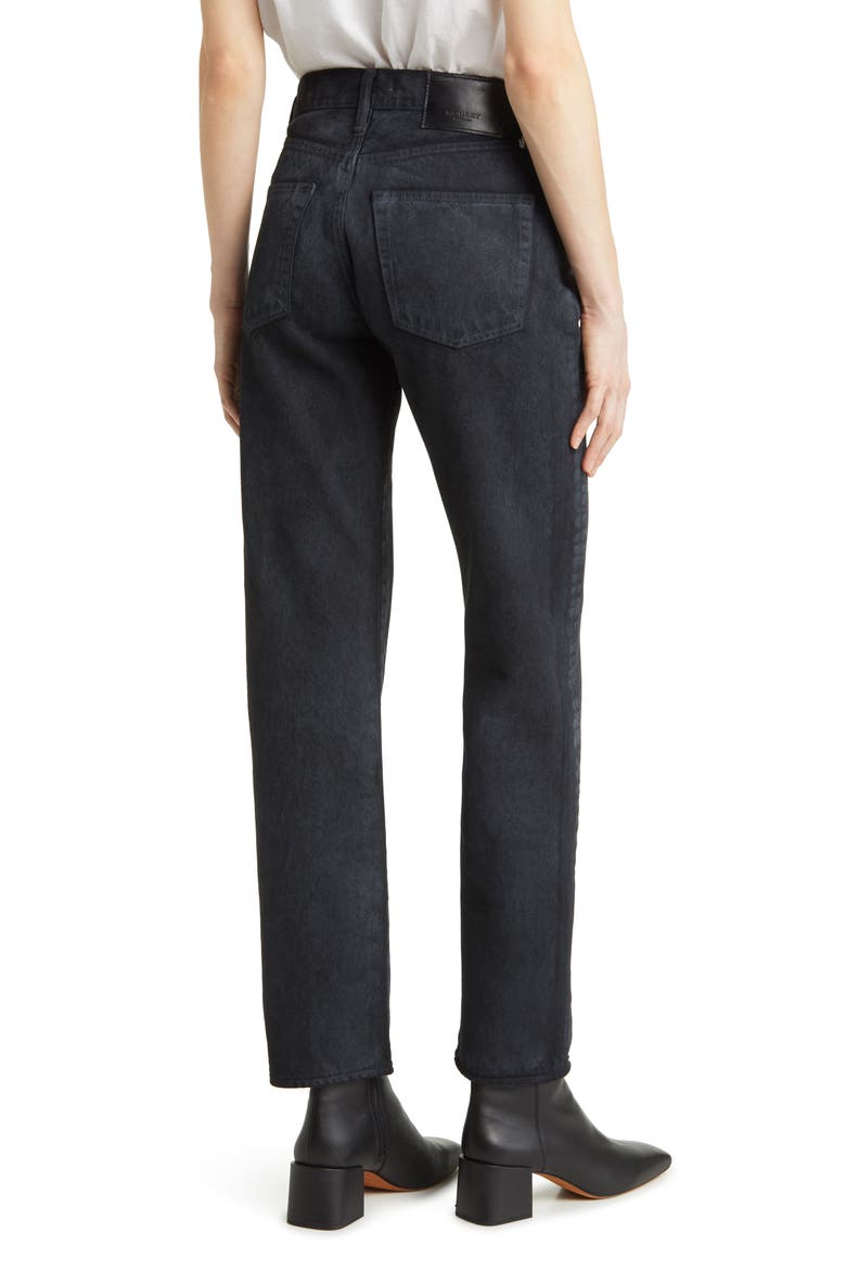 Banning Ankle Straight Leg Jeans, Alternate, color, BLACK