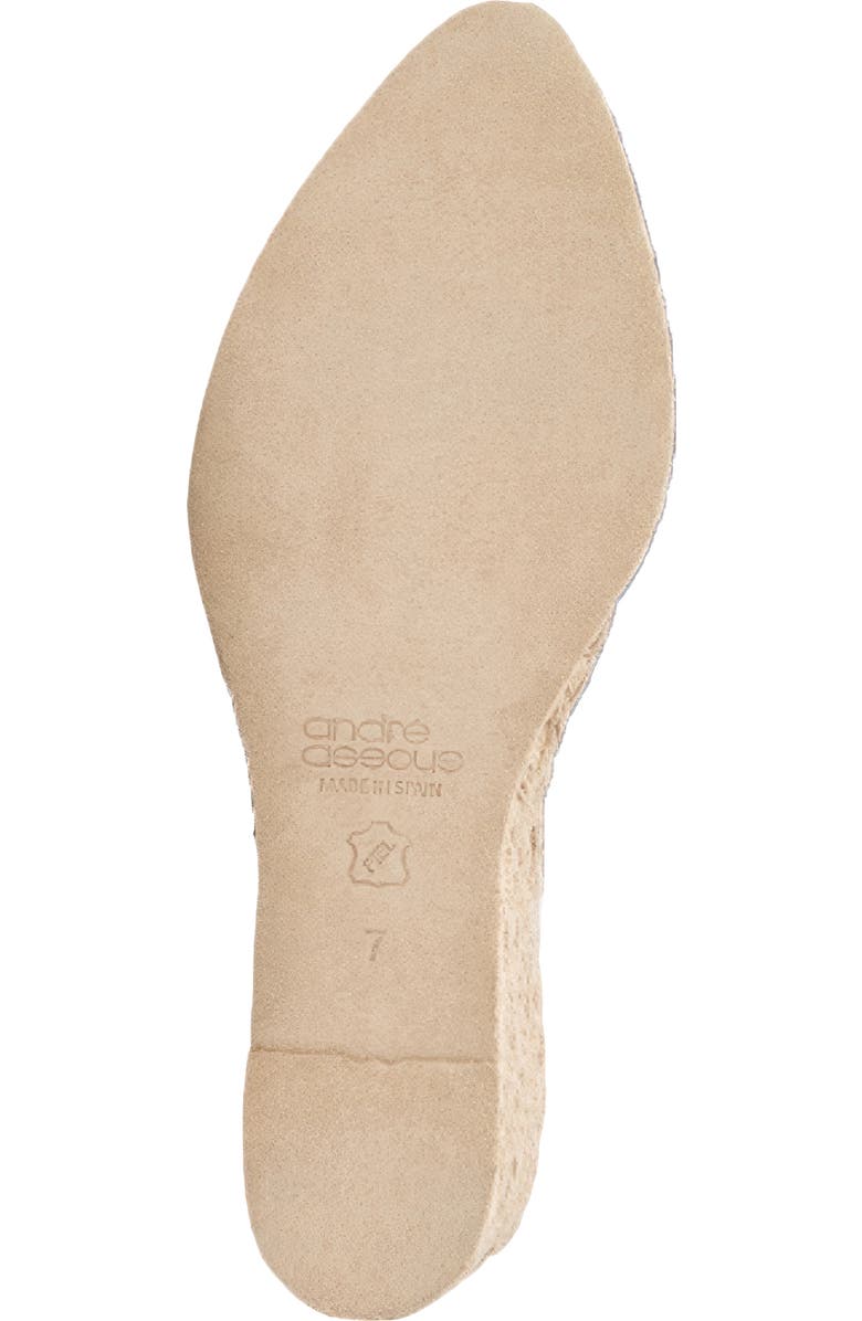 André Assous Pamala Espadrille Slingback Platform Wedge Pump, Alternate, color, Cuero Suede