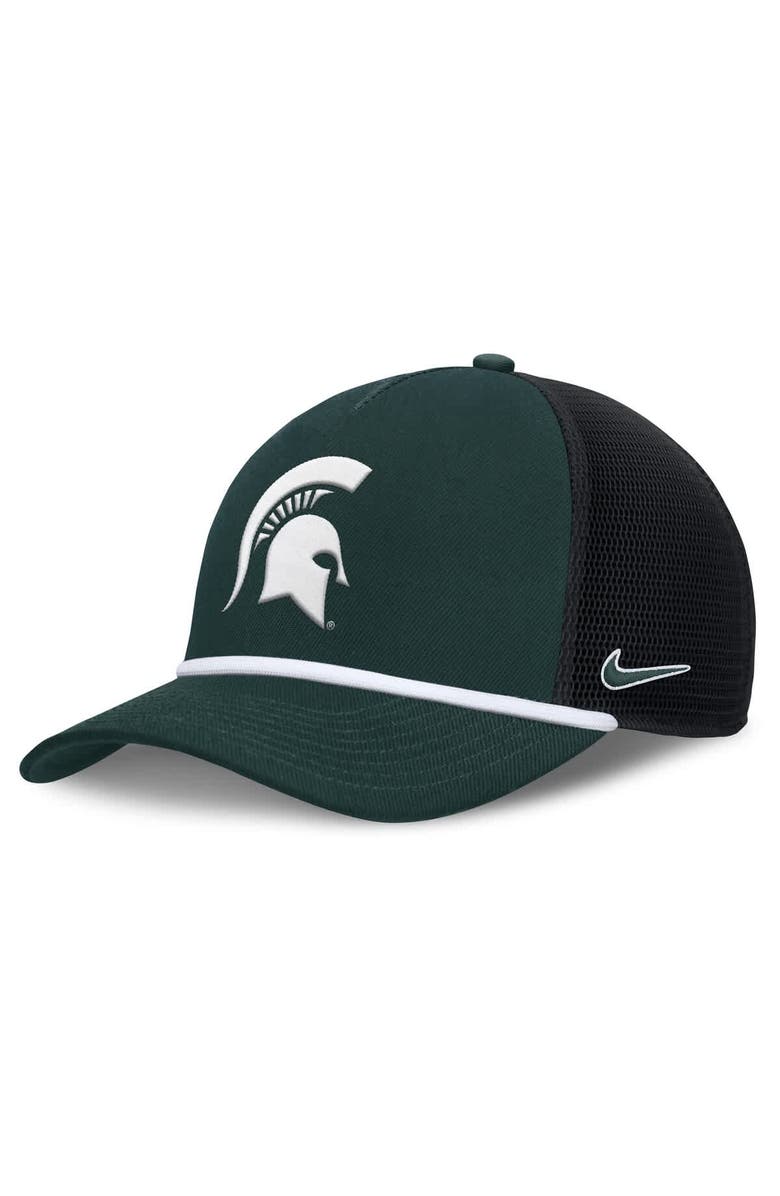 Nike Men's Nike Green Michigan State Spartans Rise Primetime Trucker Adjustable Hat, Main, color, Green