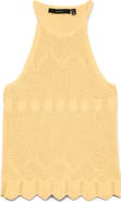 VERO MODA Seashell Sands Pointelle Knit Tank