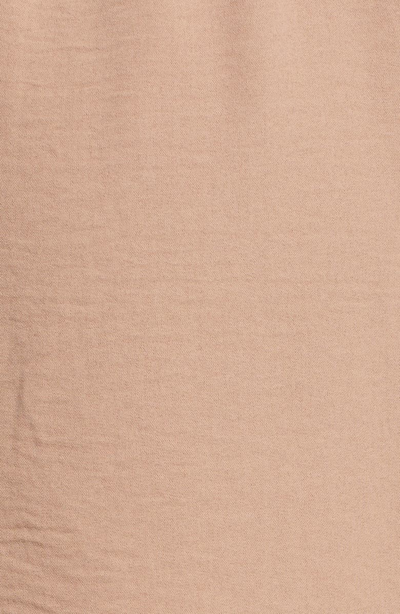 Fraiche by J Balloon Sleeve Tie Front Romper, Alternate, color, Tan