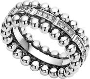 LAGOS Caviar Spark Pavé Diamond Band Ring