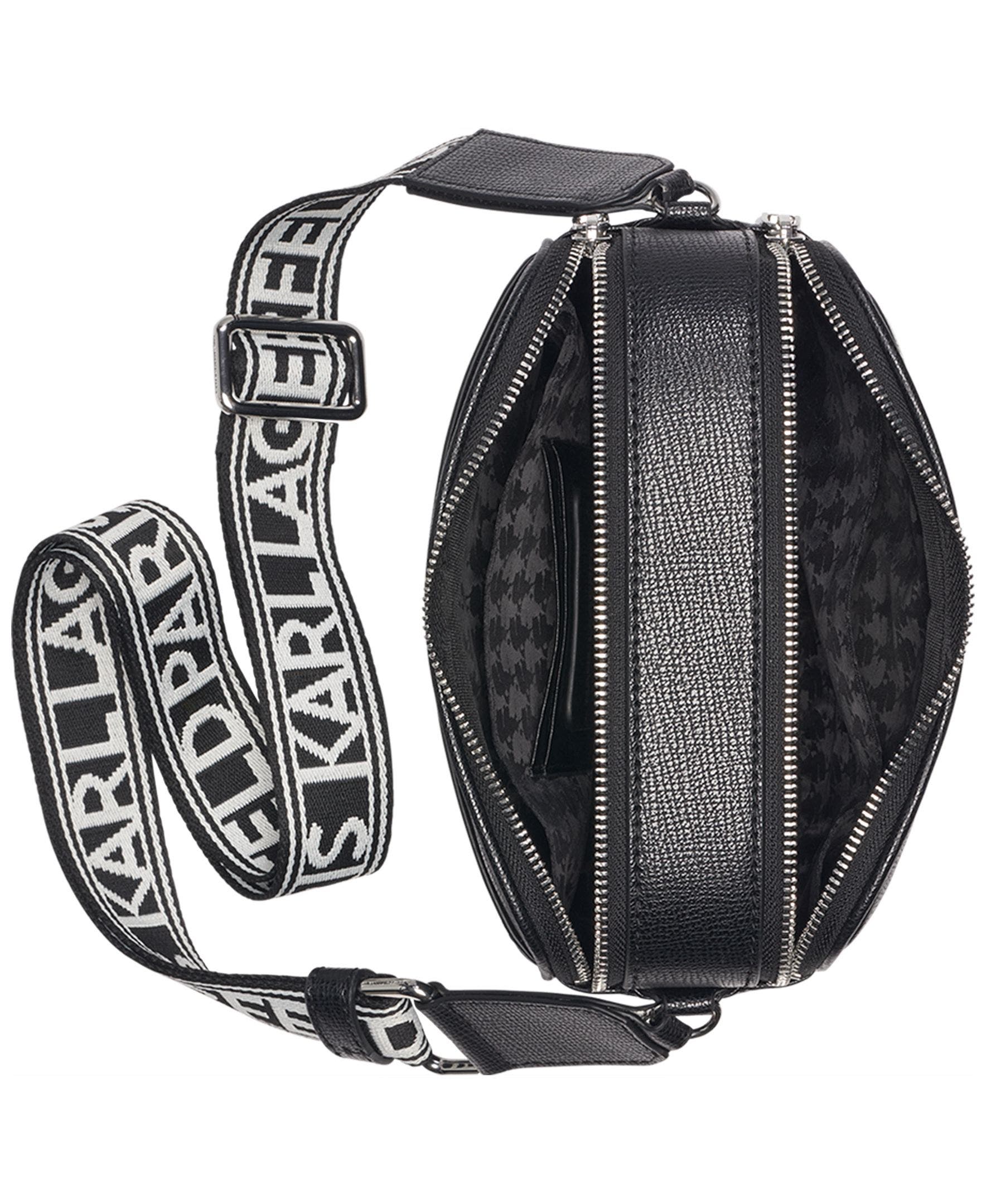 KARL LAGERFELD PARIS Maybelle Crossbody, Alternate, color, Black/Silver