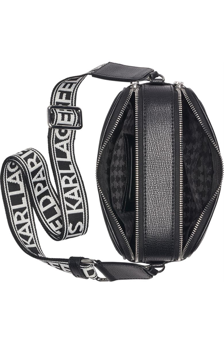 KARL LAGERFELD PARIS Maybelle Crossbody, Alternate, color, Black/Silver