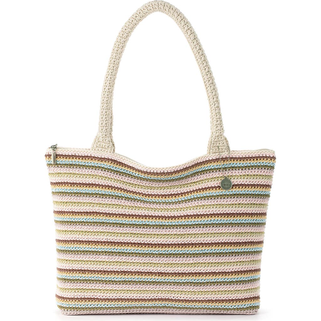 The Sak Crafted Classics Carryall Bag In Pink Multi Stripe