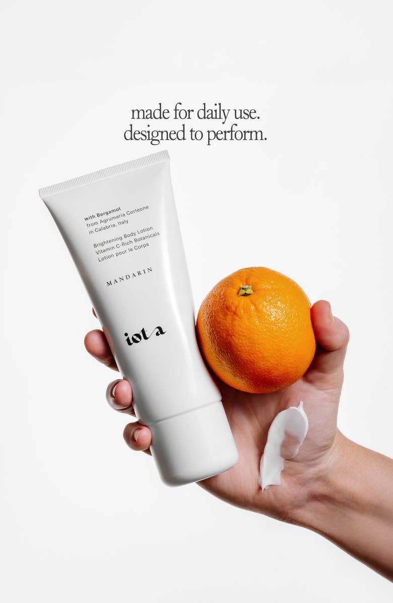 Iota Mandarin & Bergamot Brightening Body Lotion, Alternate, color, White