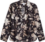 Tommy Bahama Bloom Beauty Split Neck Top