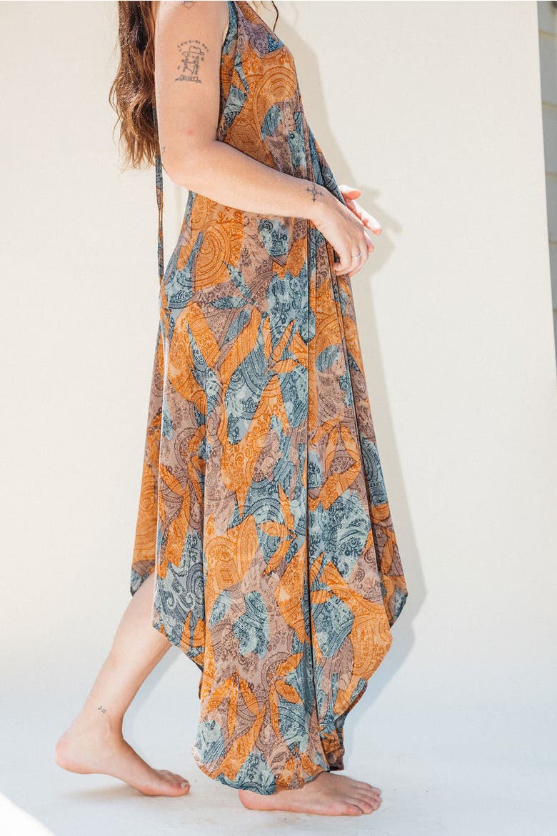 Classic Silk Dress Alexa, Alternate, color, Yellow & Blue