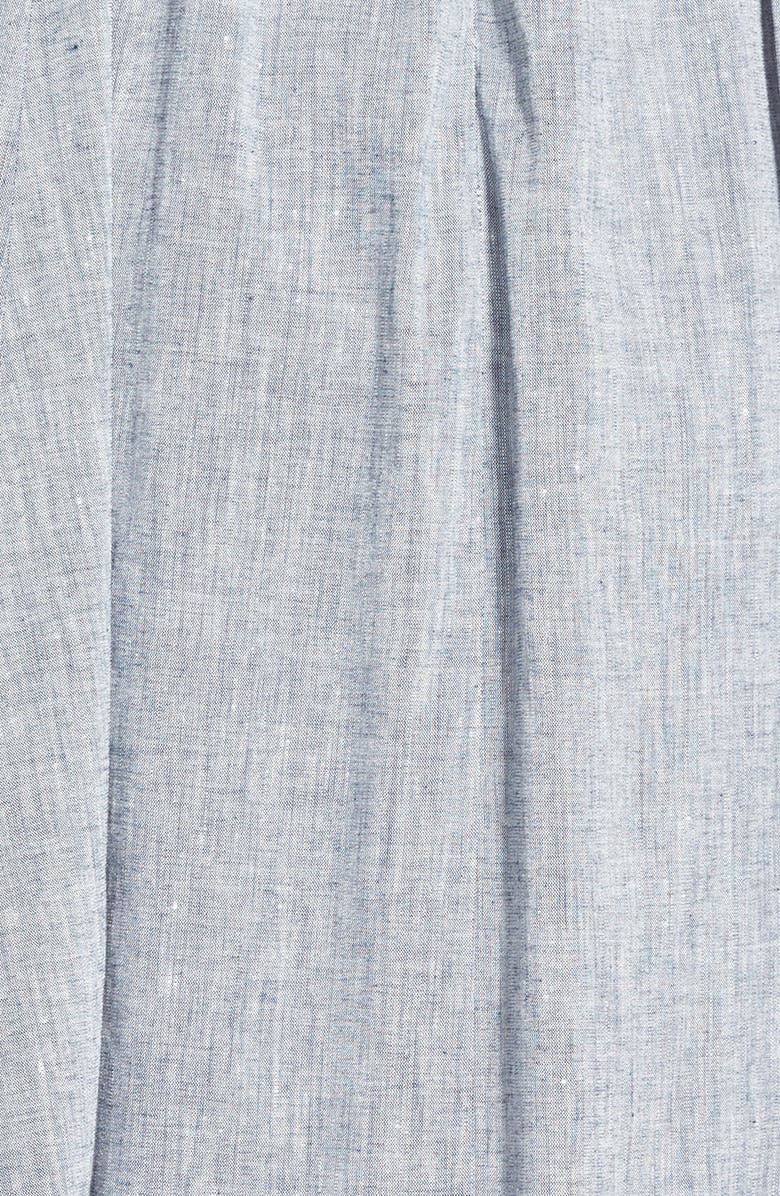 Halogen<sup>®</sup> Linen Blend Fit & Flare Dress, Alternate, color, 