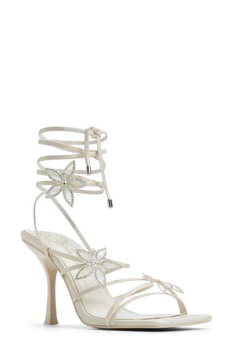 Bouquet Ankle Wrap Sandal (Women)