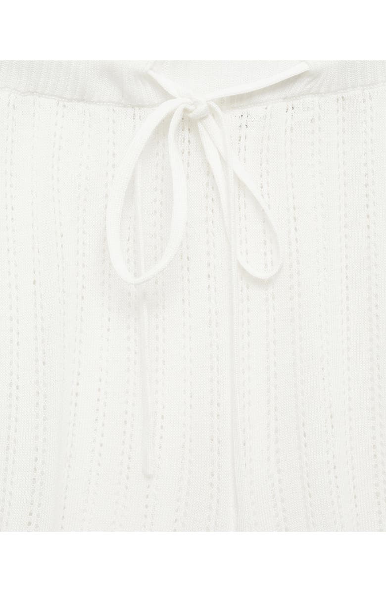 MANGO Pointelle Pajama Shorts, Alternate, color, 