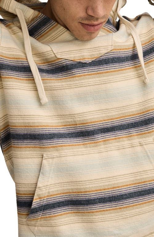 Lucky Brand Baja Stripe Ombré Cotton Hoodie