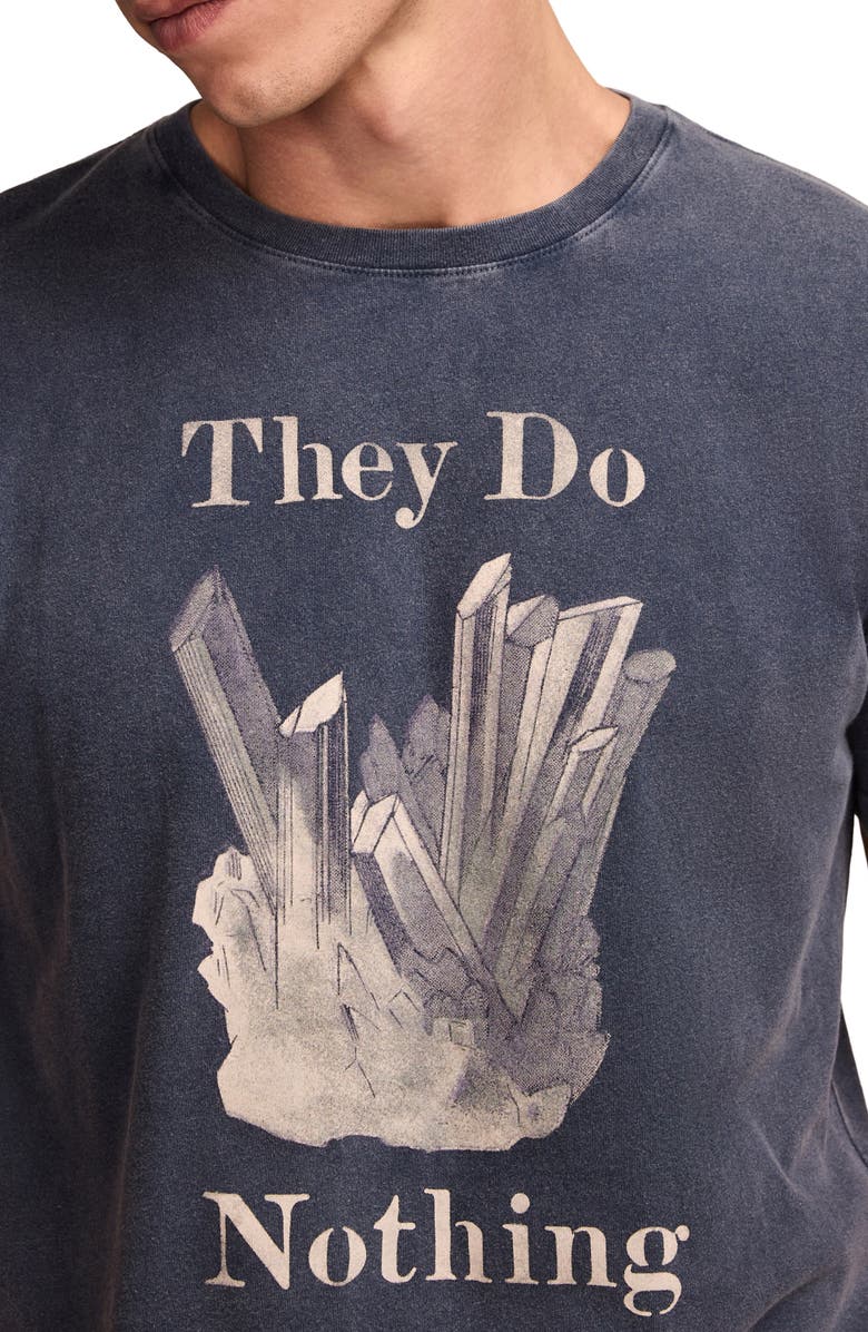 Lucky Brand Nothing Crystals Graphic T-Shirt, Alternate, color,