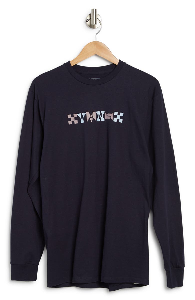Vans Checker Type Long Sleeve Cotton T-Shirt, Alternate, color, 
