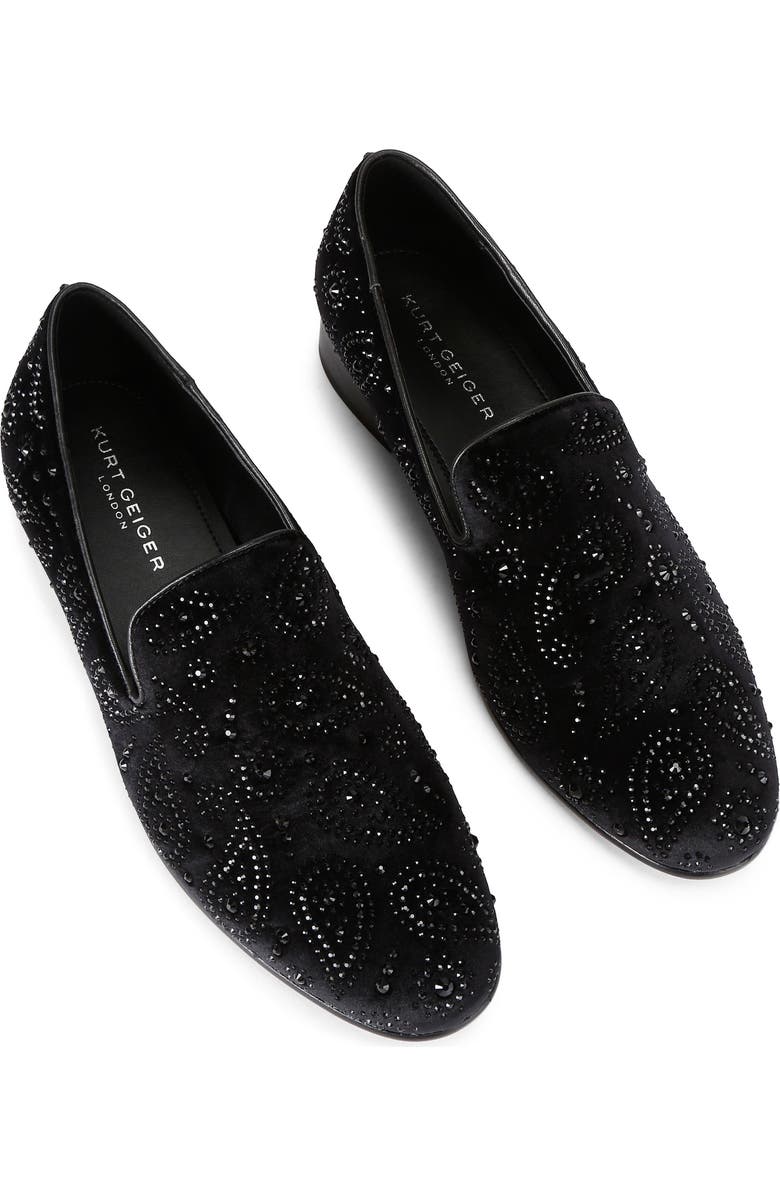 Kurt Geiger London Ace Crystal Loafer, Alternate, color, Black