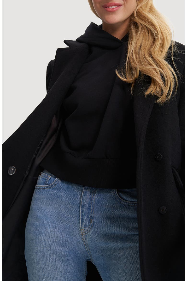 Masa Notch Collar Coat, Alternate, color, BLACK