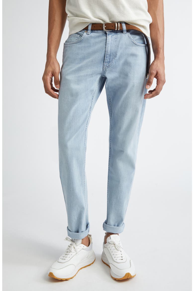 Slim Leg Stretch Jeans, Main, color, 08 DENIM