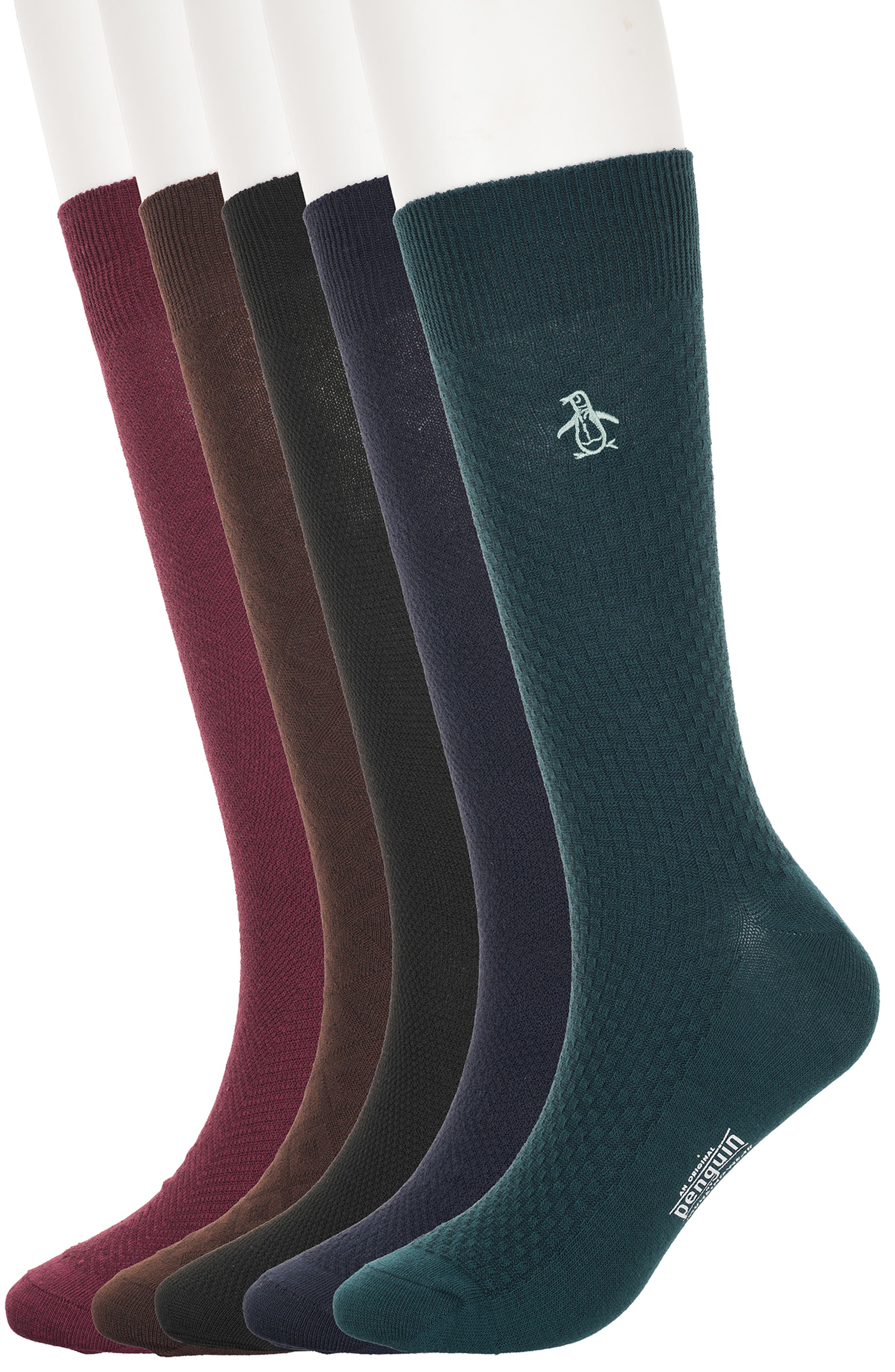 5-Pack Textured Dress Socks