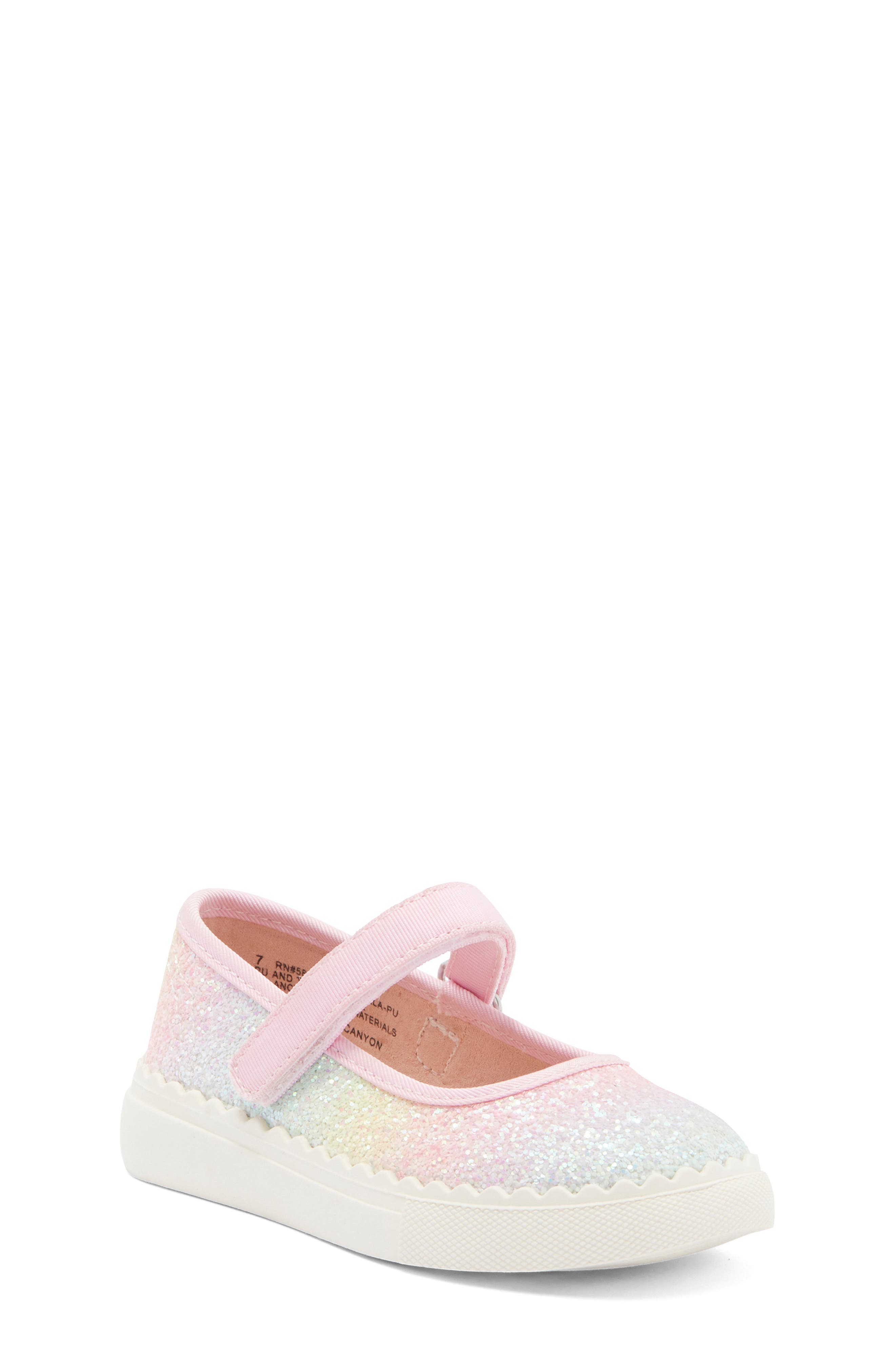 Harper Canyon Kids' Pearlla Play Glitter Sneaker, Main, color, 