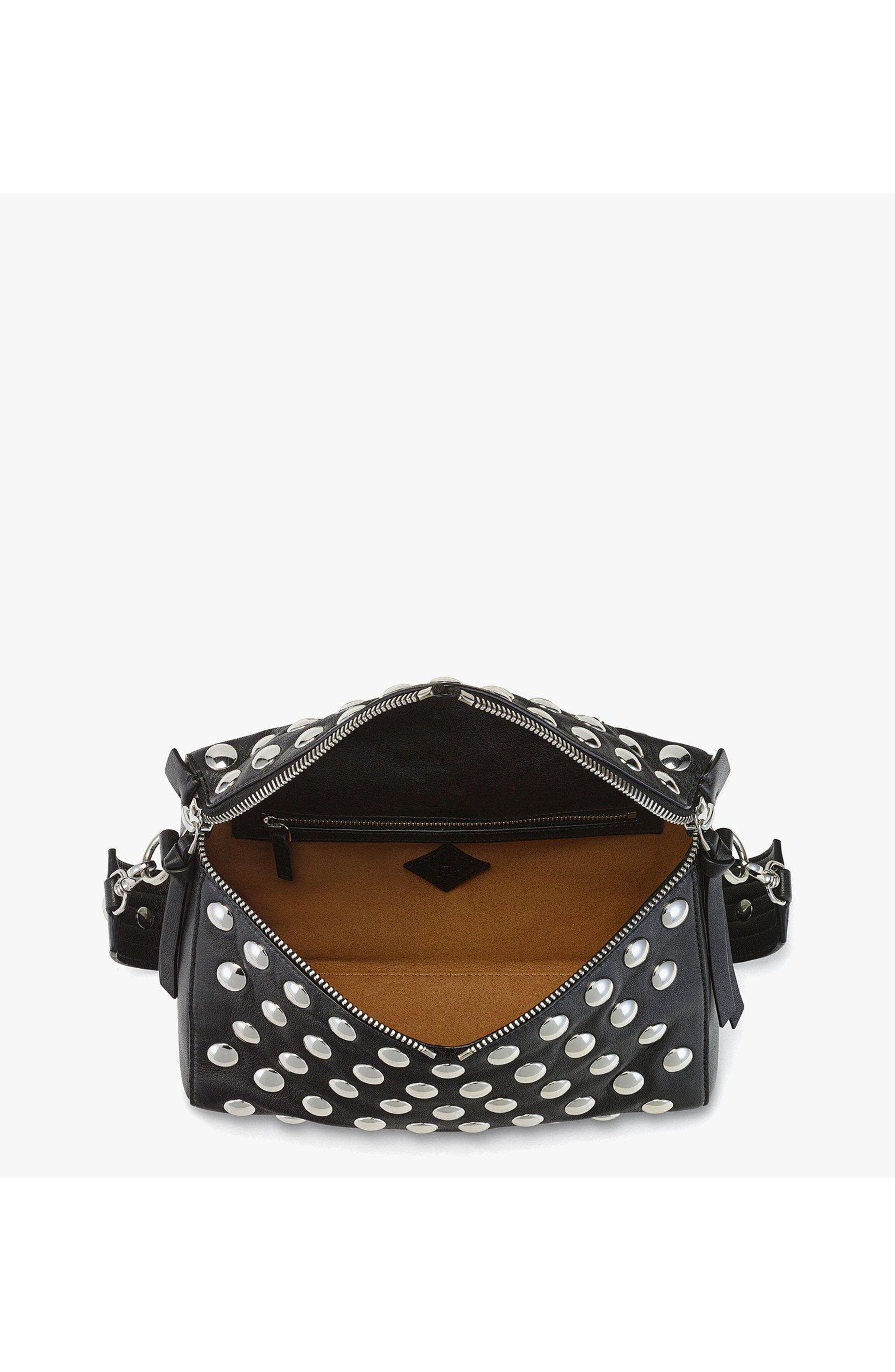 MCM Diamant 3D Shoulder Bag in Galactic Gala Lamb Leather, Alternate, color, Black