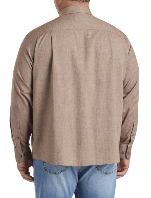 Shop Untuckit Fit By Dxl Hemsworth Sport Shirt In Brown