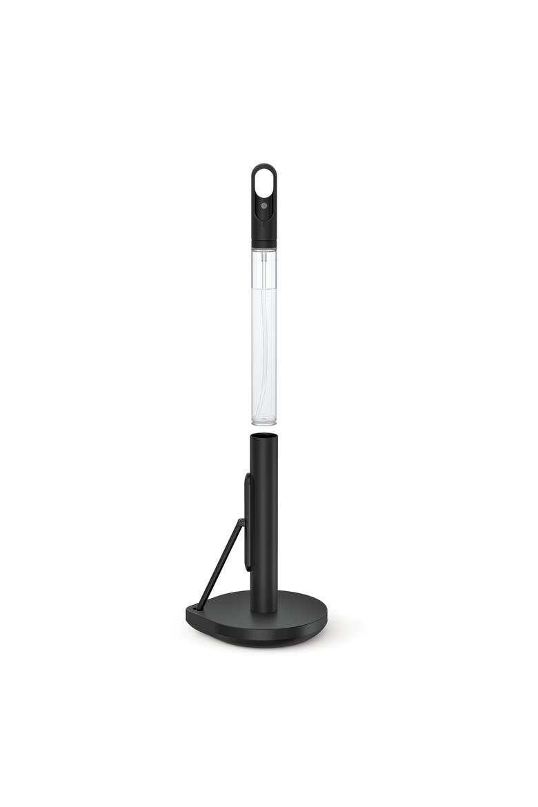 paper towel holder with spray, Alternate, color, Matte Black