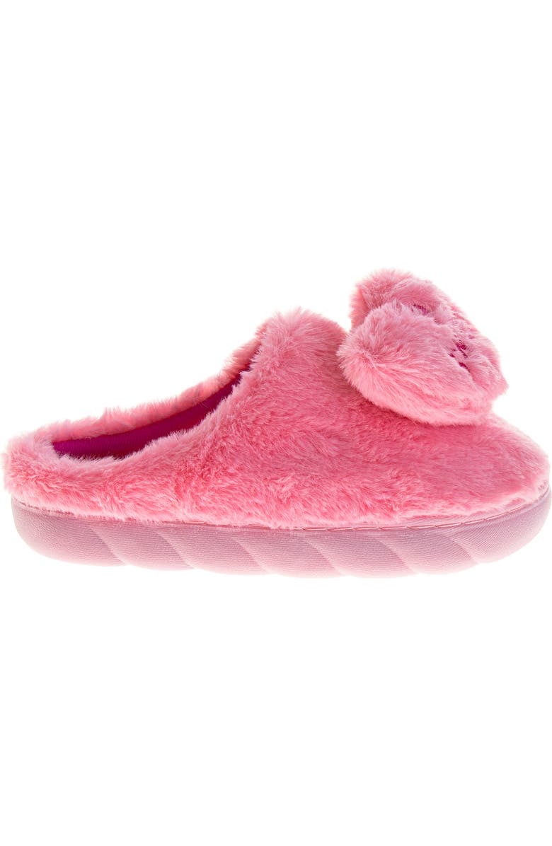 JOSMO Kids' Sweethearts Conversation Heart Faux Fur Slipper, Alternate, color, Pink