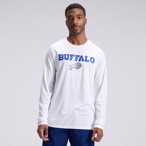 Men's Nike  White Buffalo Bills Rivalries Collection Sideline Legend Long Sleeve T-Shirt
