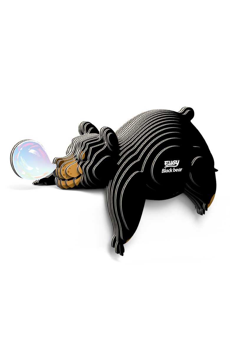 Black Bear 3D Puzzle, Alternate, color, No Color