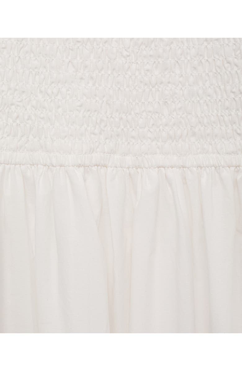 MANGO TEEN Strapless Maxi Dress, Alternate, color, Off White