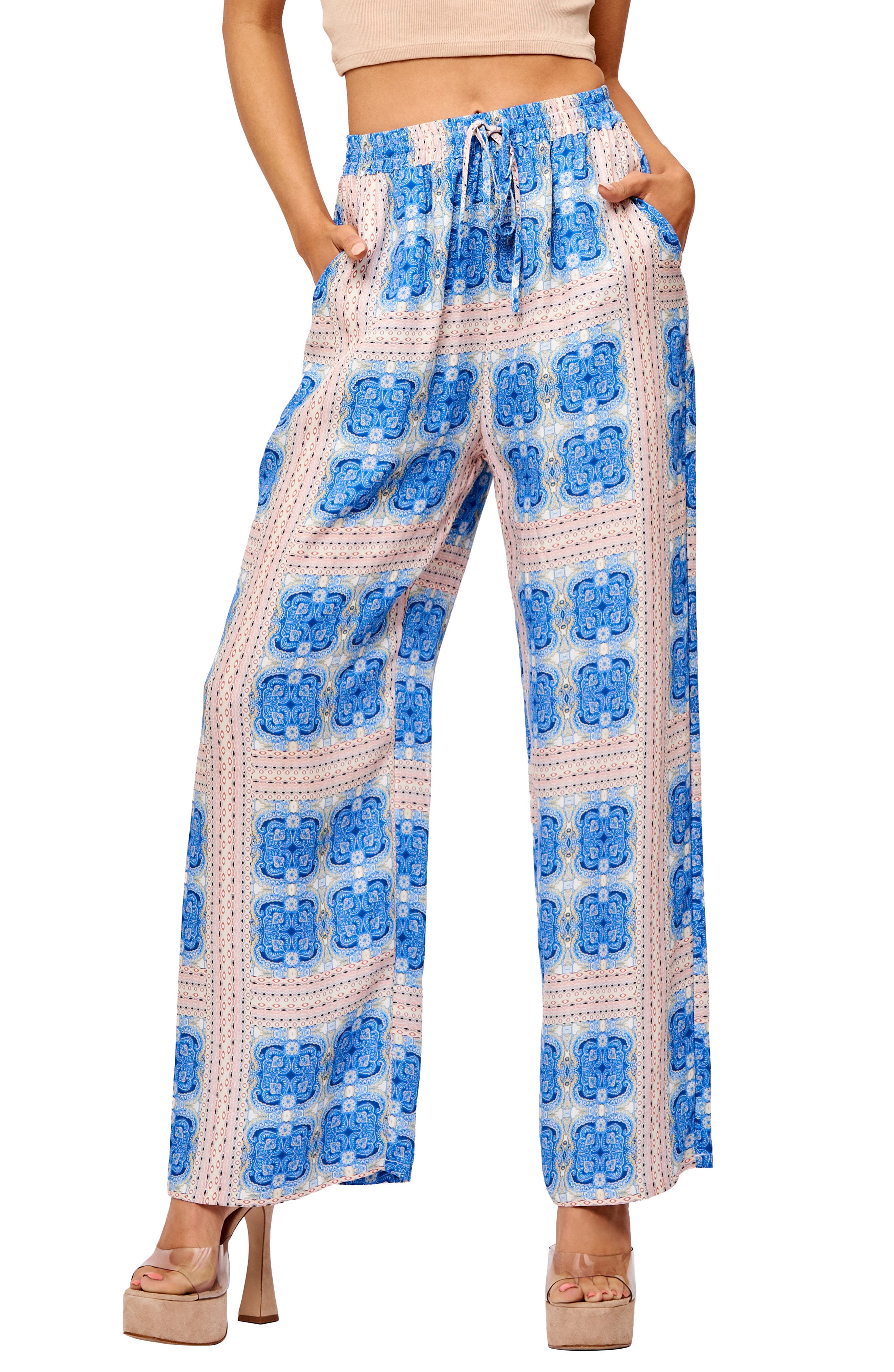 Coraline Printed Wide Leg Pajama Pants