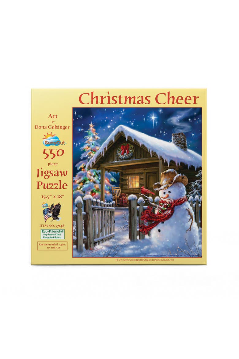 Christmas Cheer 550 piece Jigsaw Puzzle for Adults, Alternate, color, Multicolor